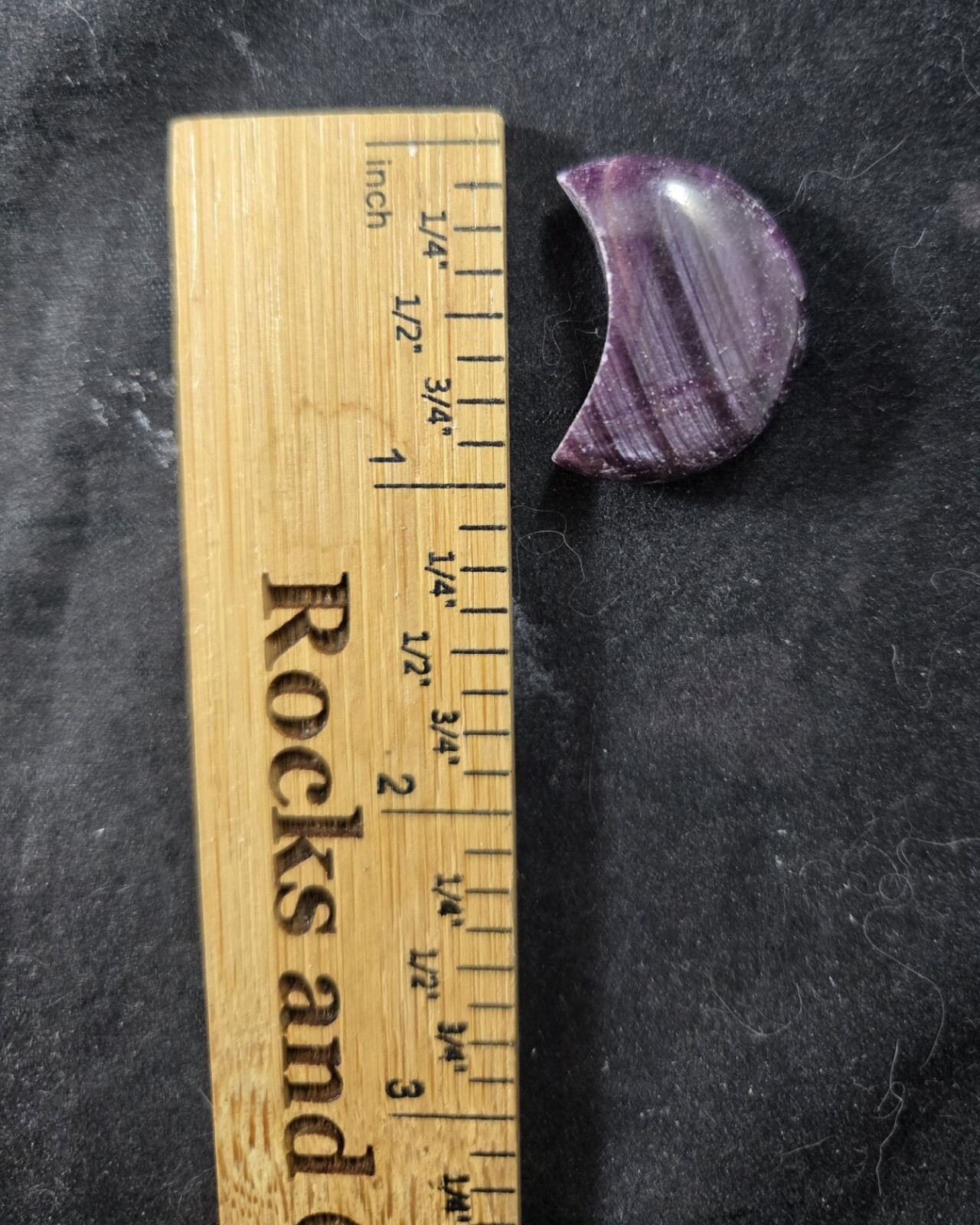 Ruby Moon Crystal Carving Small Carved Moon India Star Ruby