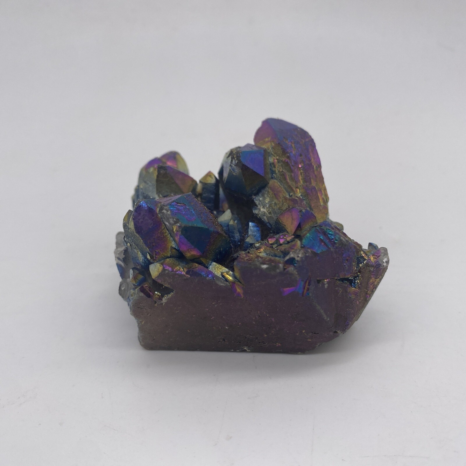 Titanium Specimen Quartz Crystal Point Cluster 5.3 Ounces