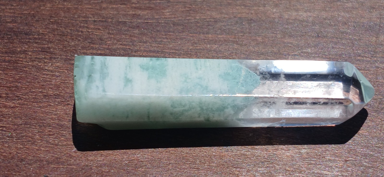 5g Tiny Green Ghost Phantom Pyramid Crystal Reiki Specimen