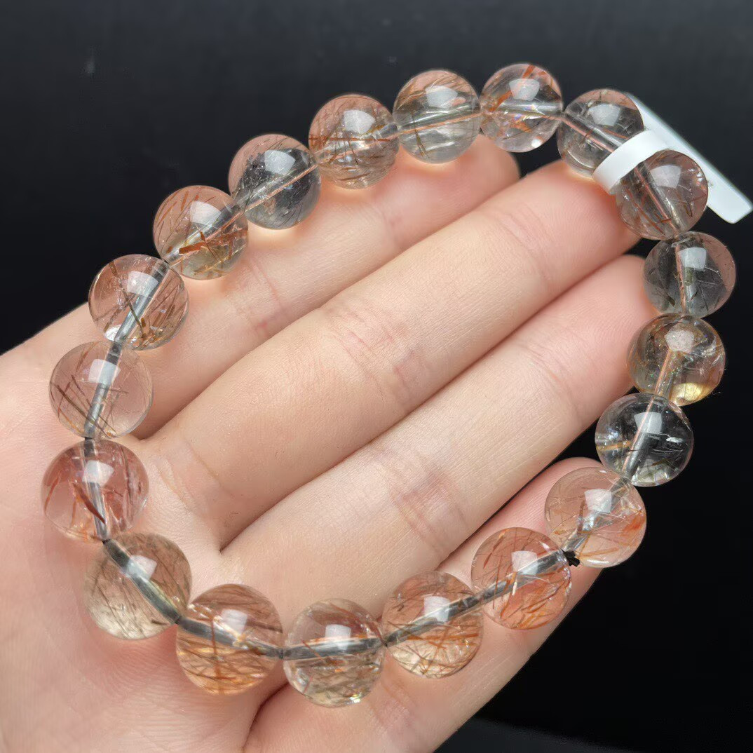 10mm Natural Super 7 Bead Bracelet Reiki Crystal Quartz Healing Decorate 1pc