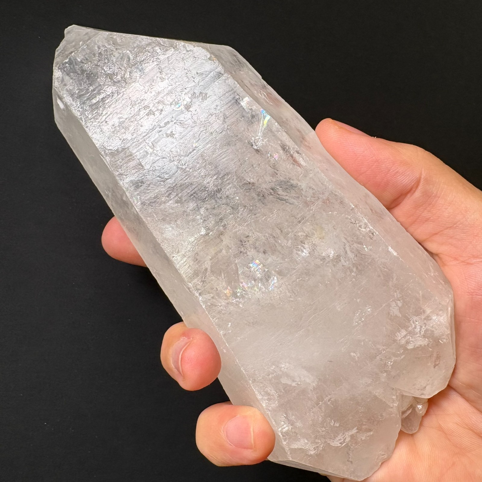 Large Double Terminated Clear Quartz Crystal Split Termination Healing Reiki AAA