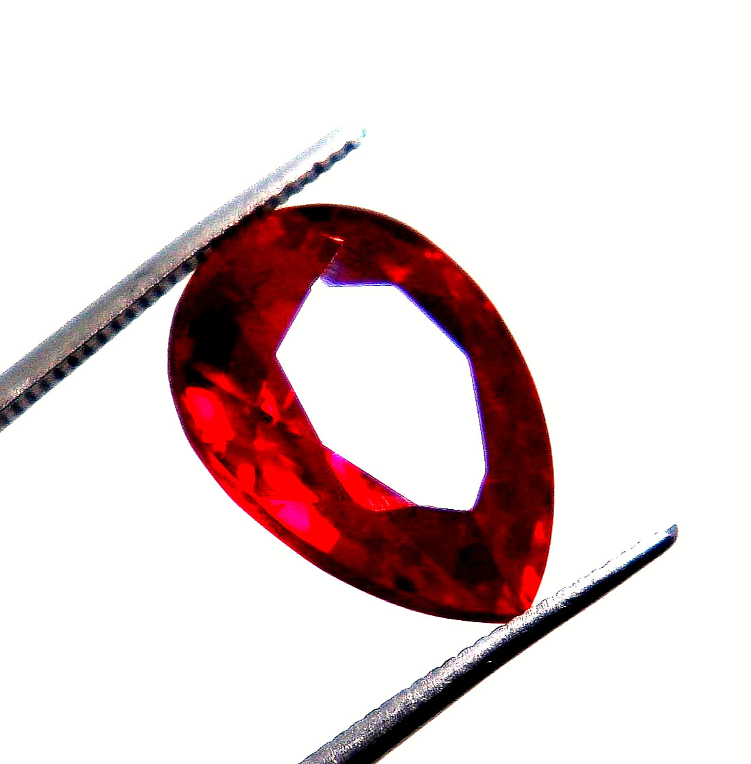 8-10 Ct Pear Cut Certified Loose Gemstone BURMA Pigeon Blood Red Ruby
