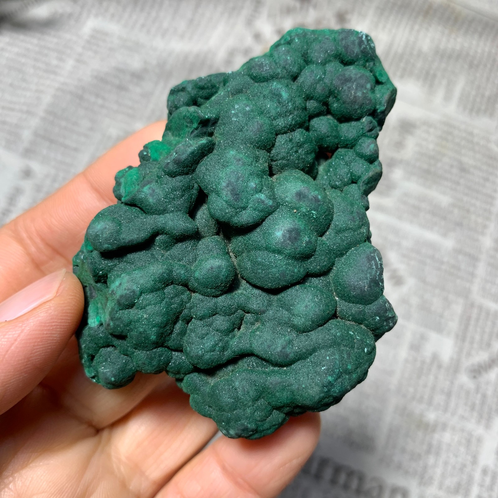 106g Natural Malachite velvet Specimen Quartz Crystal Mineral Reiki Healing