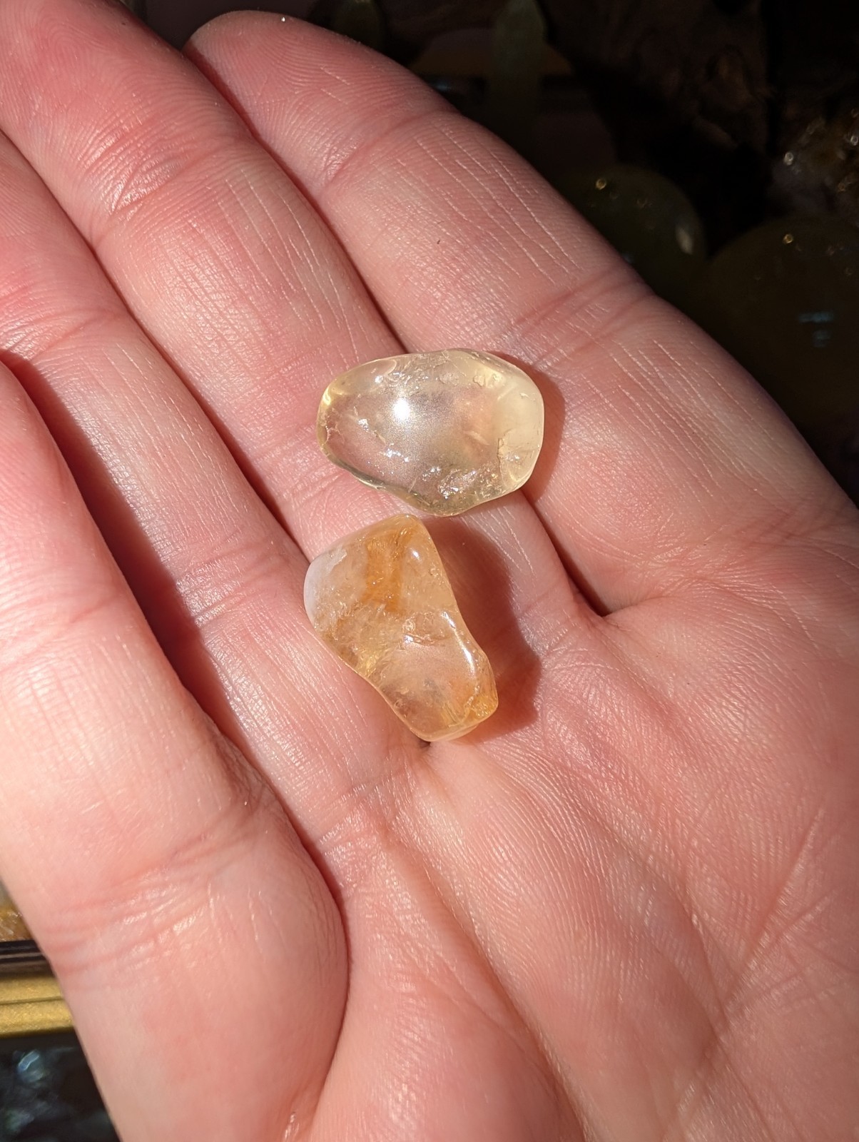 Grade A Citrine Tumbled Stone | Natural Crystal | .75″–1.25″ | Brazil