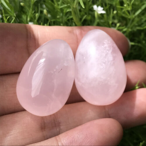 Natural rose quartz eggs quartz crystal pendant mineral carved skull reiki 10pcs