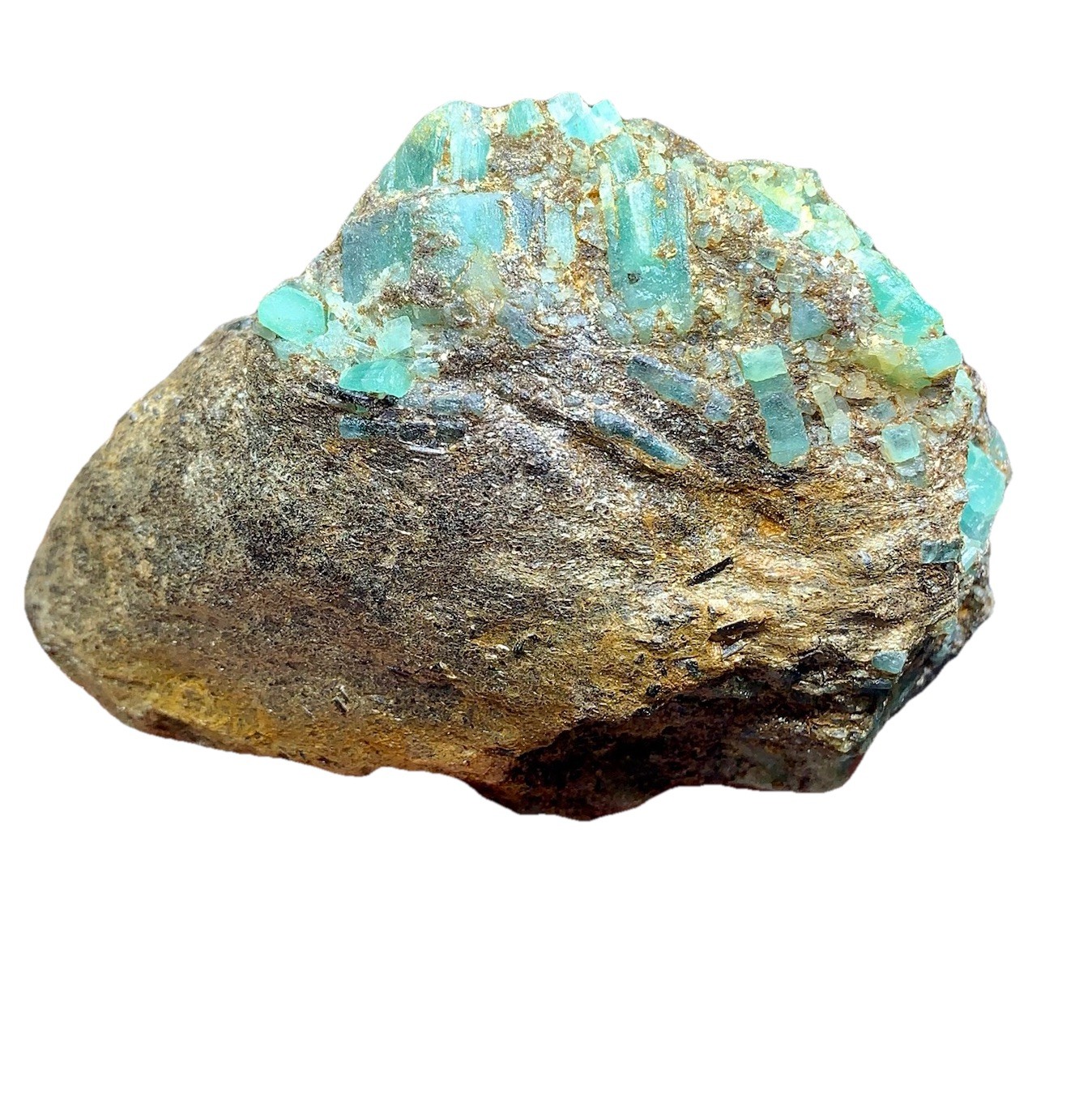 Emerald Crystals Cluster On Mica Matrix Specimen, Collection Grade, Anniversary
