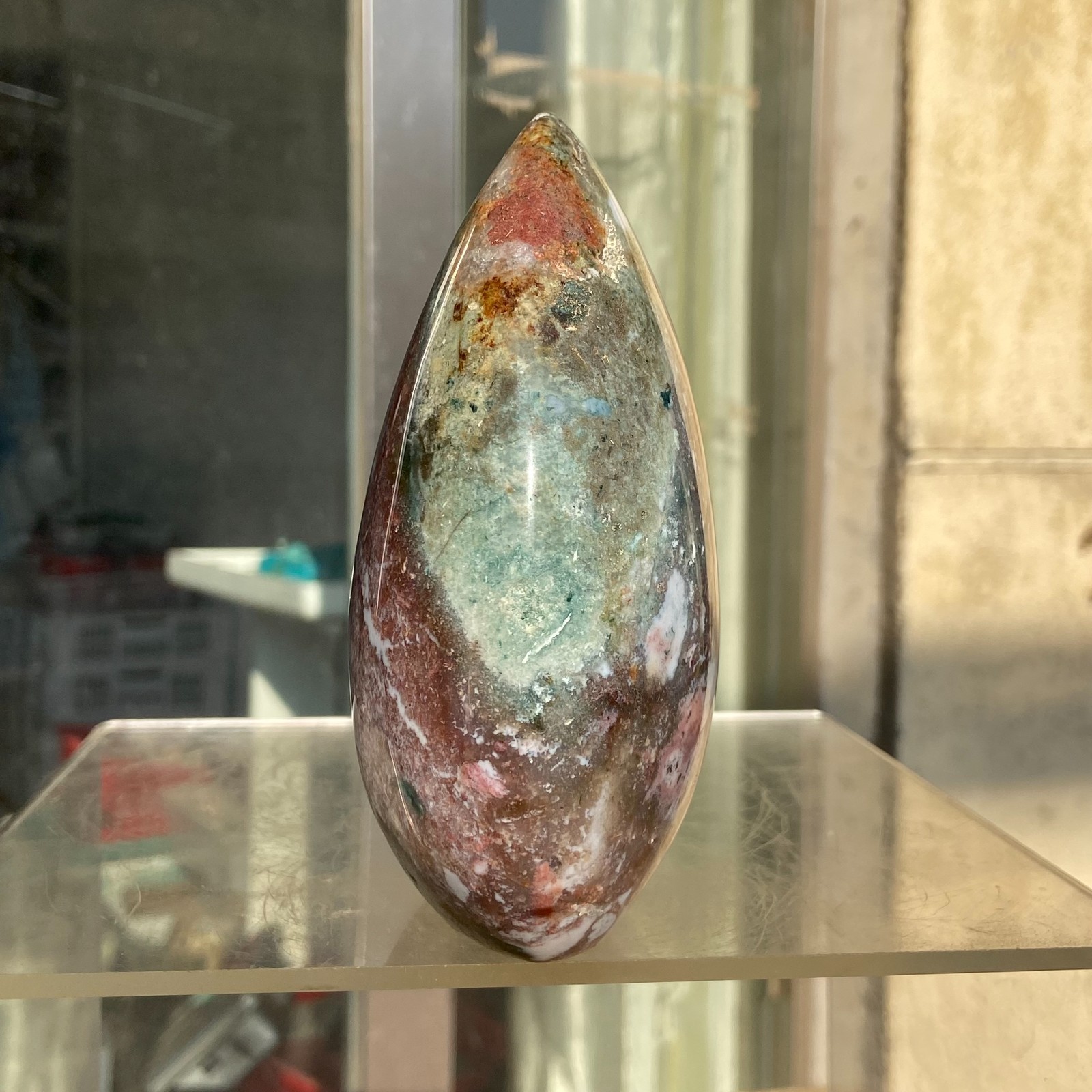 2.24LB Natural Colourful Ocean Jasper Crystal Display Specimen Healing