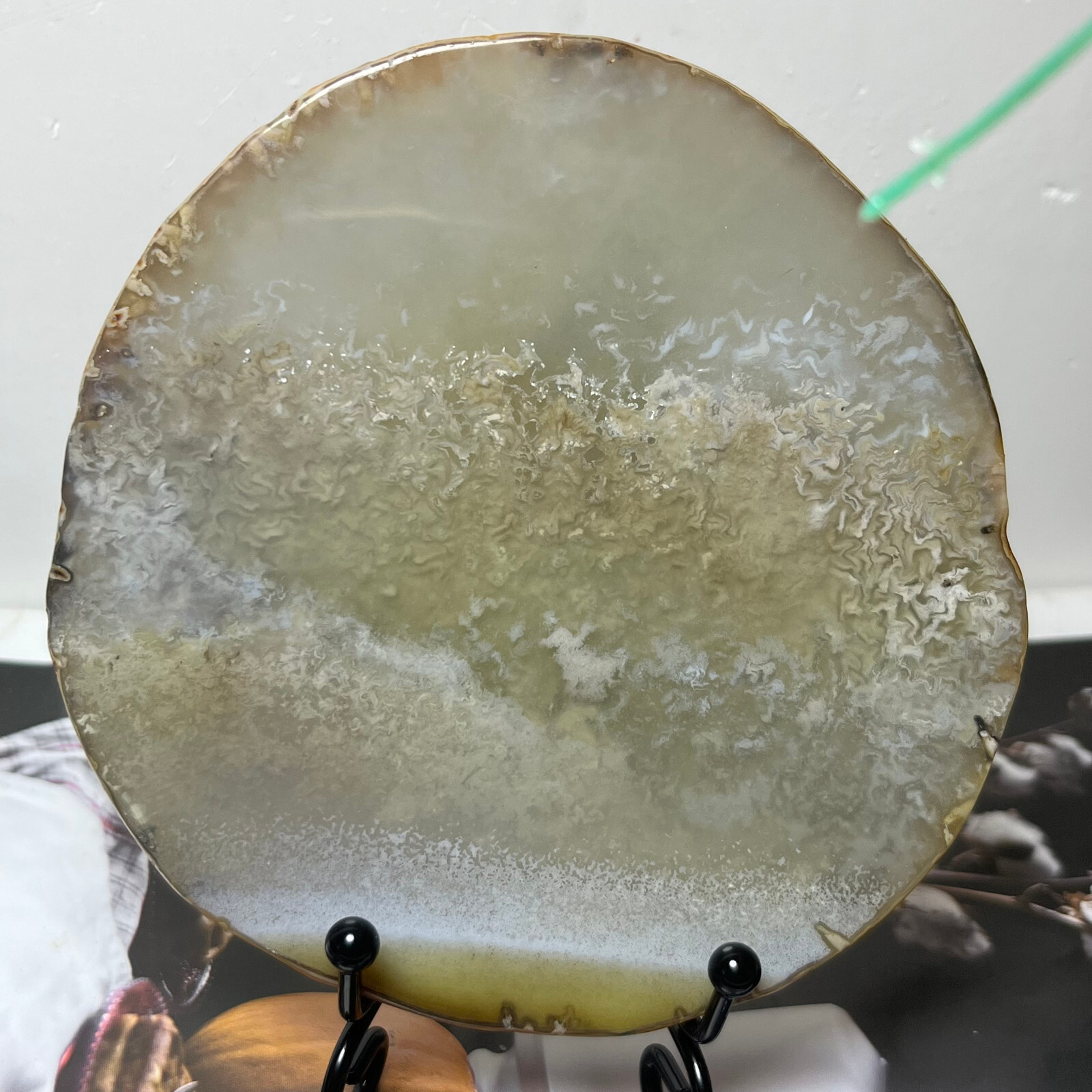 Natural Polished Slab Agate Slice Crystal Geode Gemstone Healing Reiki +support