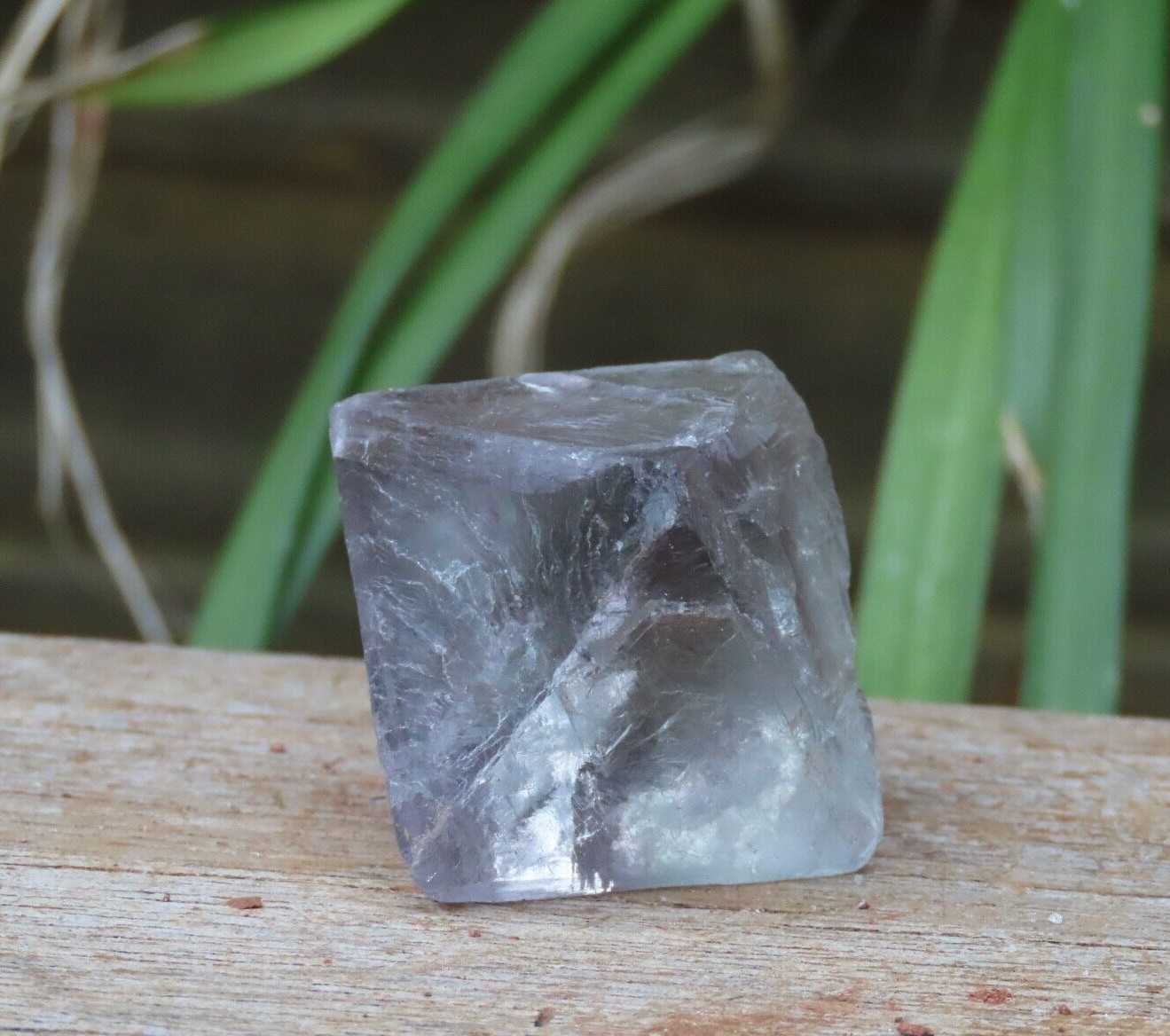 Rough and Raw Fluorite Octahedron Crystal 53 Grams Natural Purple