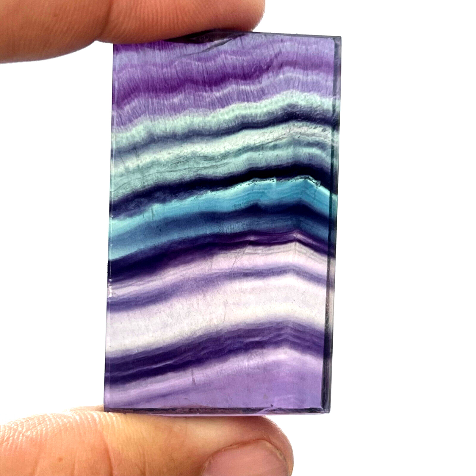 2”Natural rainbow Fluorite Rectangular Crystal mineral specimen Healing 1pc