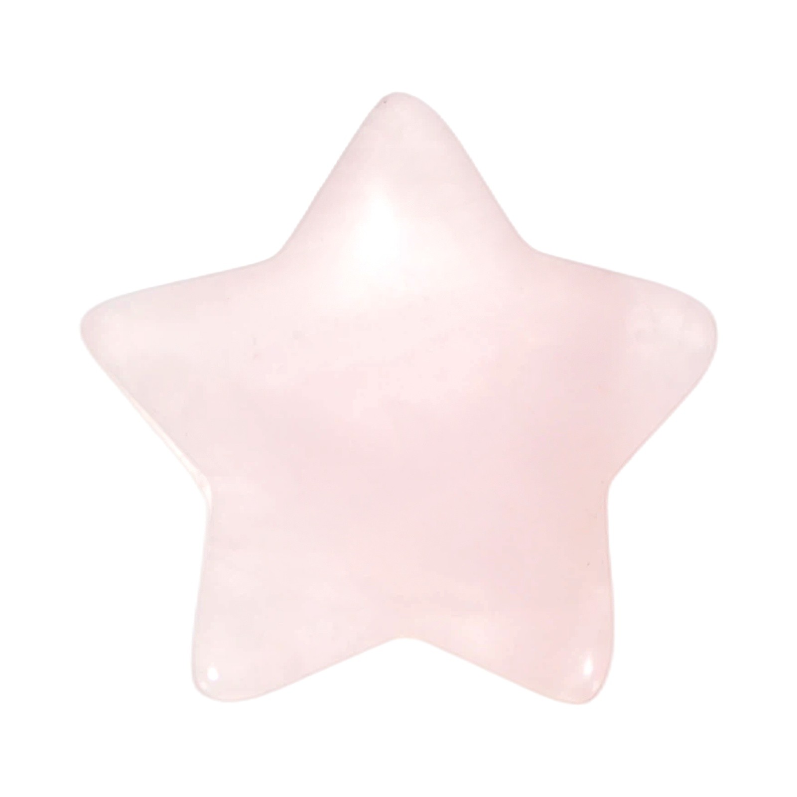1-Pack Worry Stones, 0.79 Inch Star Shaped Rocks [Pink]