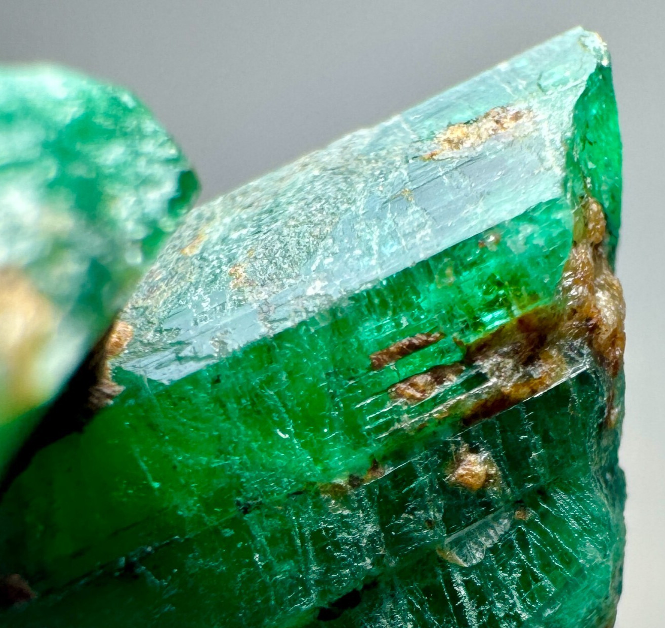 Panjshir Green Emerald Crystals Bunch With Quartz @AFG. 38 Carat