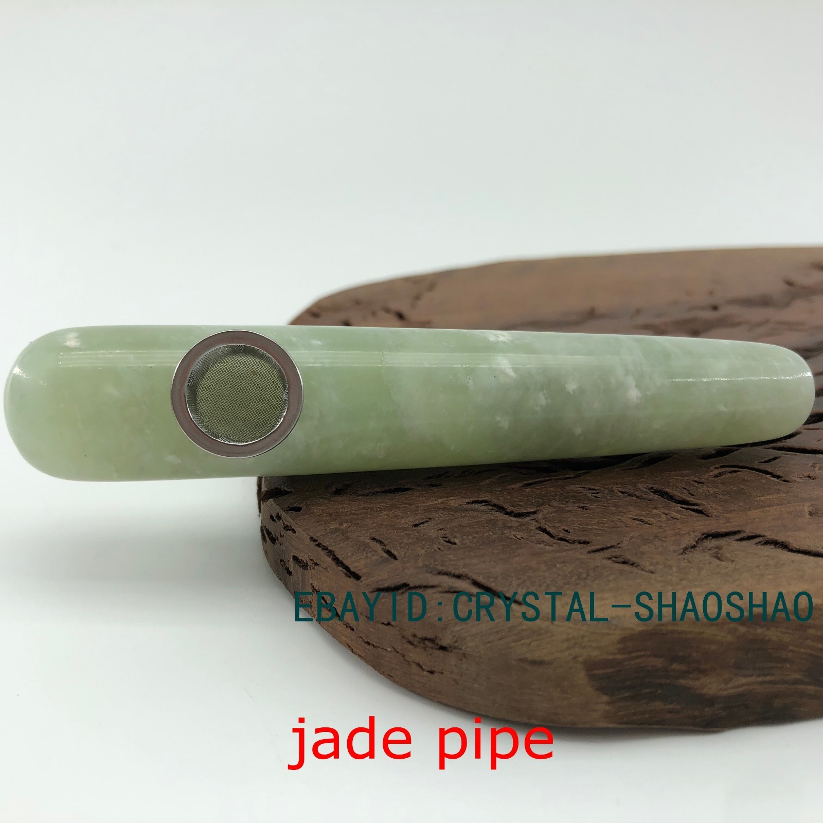 Crystal smoking pipes Carved Natural Point wand crystal Bowl tobacco pipe 1pc