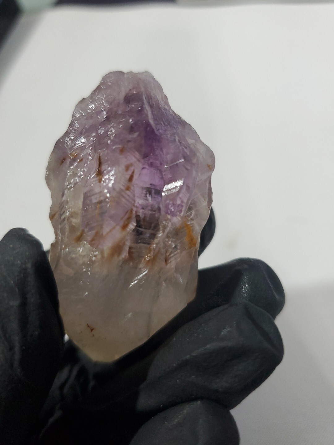 Amethyst & Quartz Cluster Point , Zimbabwe 46g