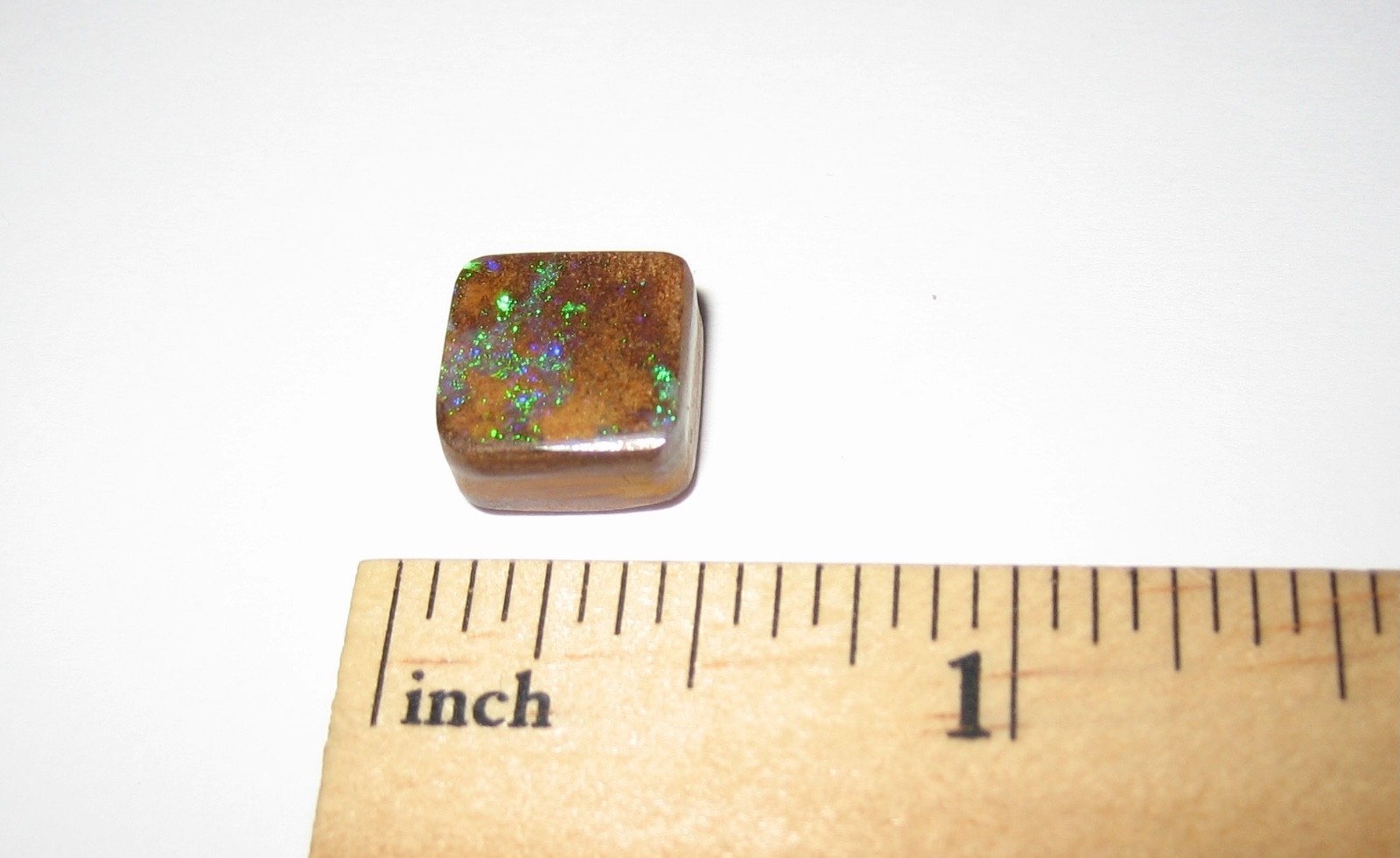 10mm x 10mm POLISHED BOULDER OPAL CRYSTAL STONE CABOCHON AUSTRALIA ~ 6.5cts *1
