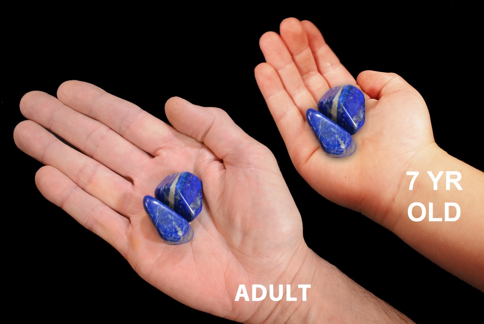 LAPIS LAZULI 1/2″ 2 Pieces A Grade Tumbled Polished Rock Mineral Specimen Chakra
