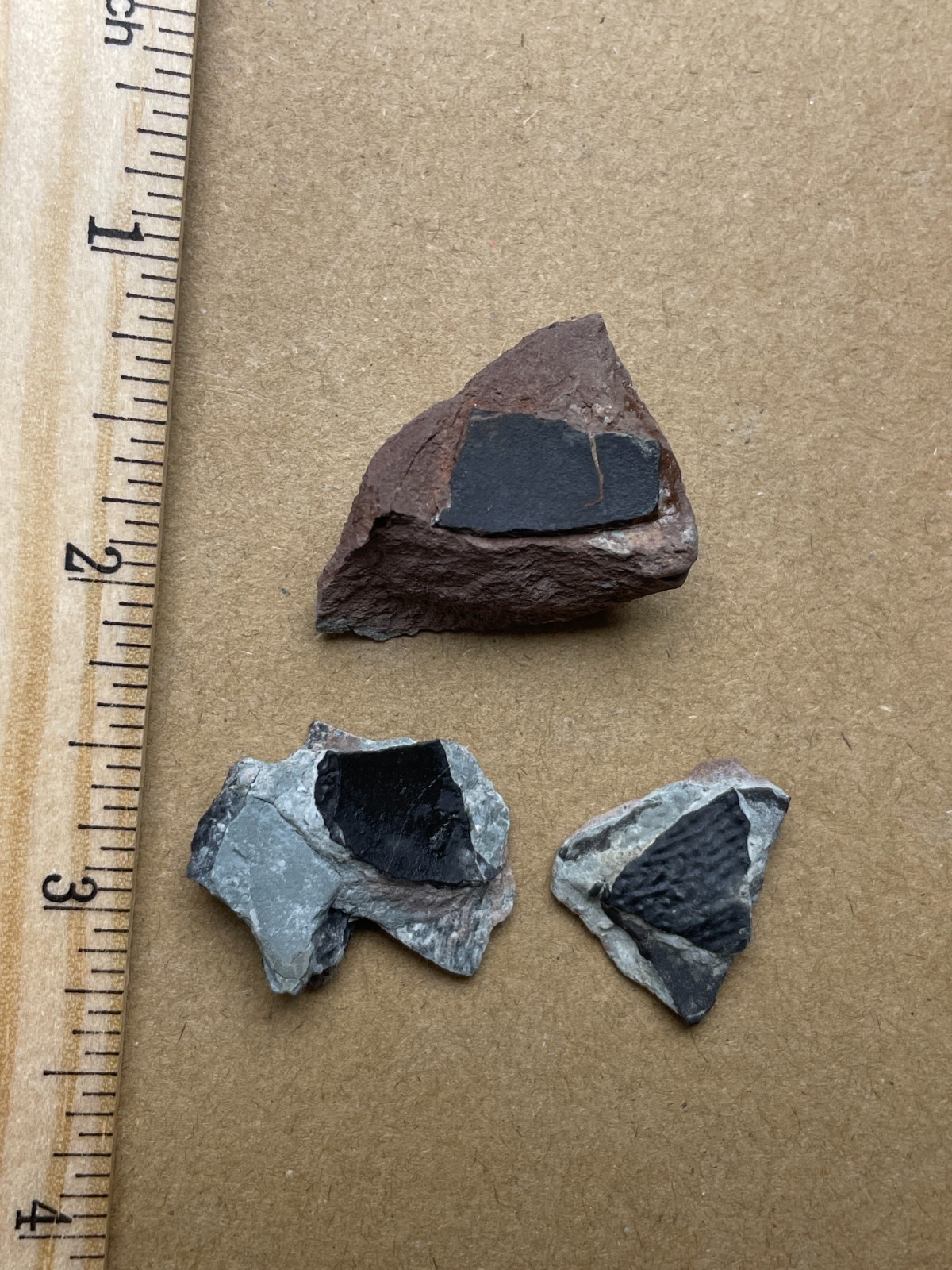 3 pieces Eggshell Landscape stone