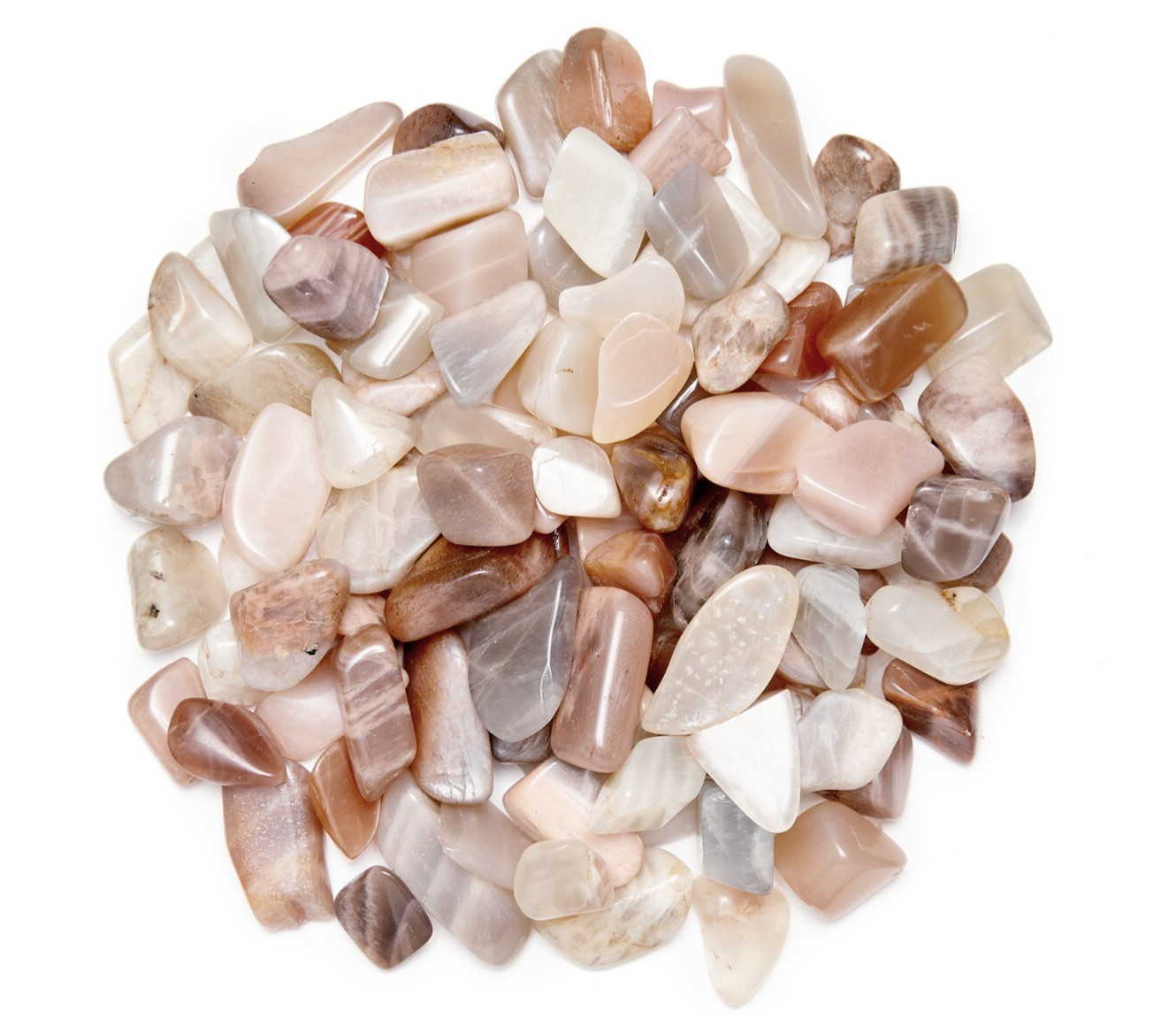 1/4 lb Small Tumbled Moonstone Gemstone Crystal Crafting Stone Gem Rock Specimen