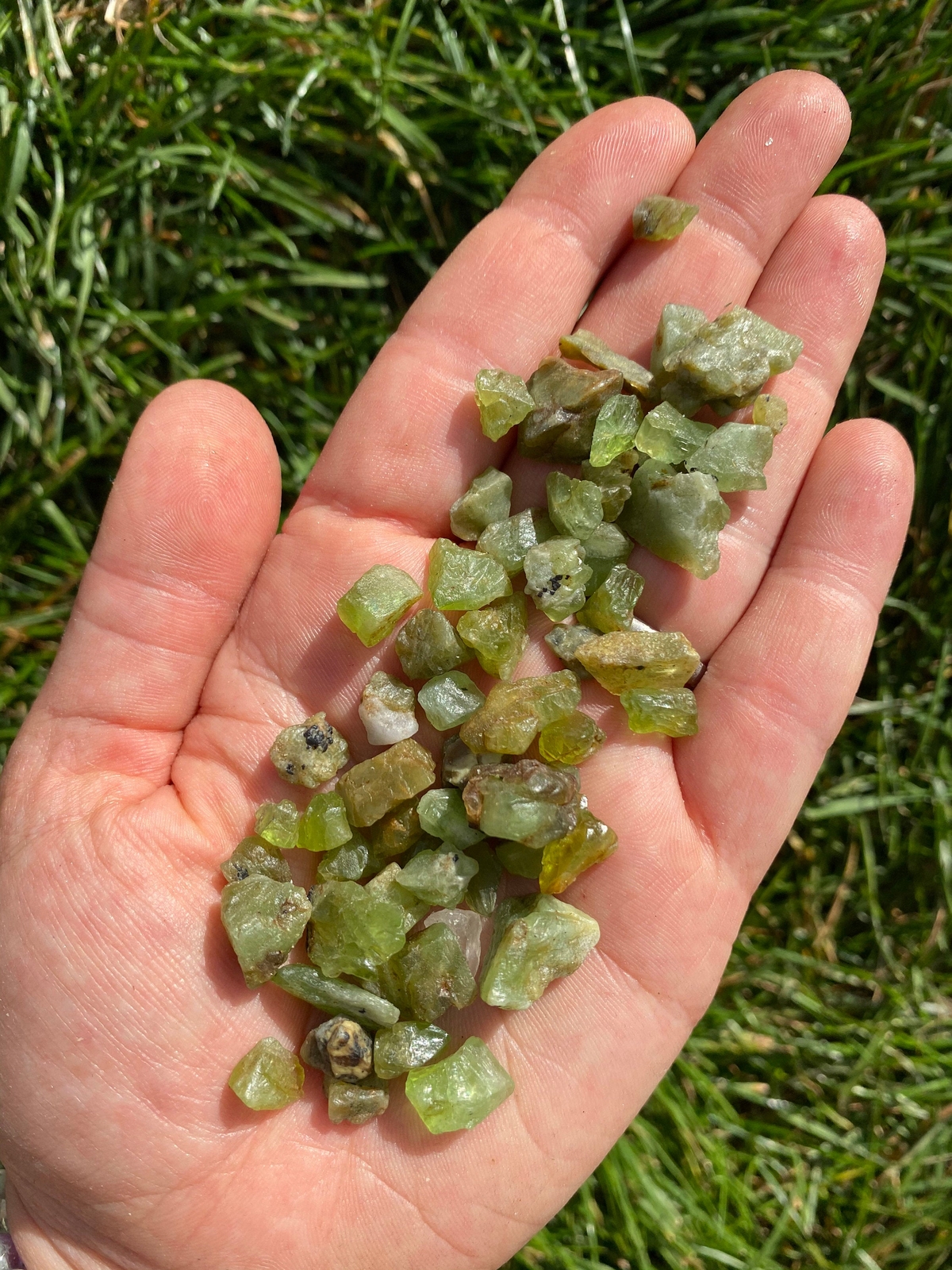 Raw Peridot Stone (1 to 55 gram) Natural Rough Peridot Crystal from Pakistan