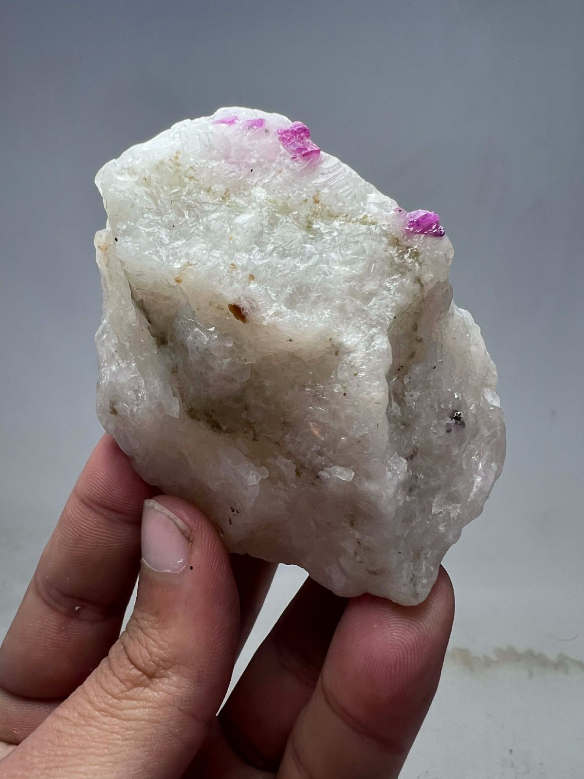 155 Gram Very Beautiful Top Red Ruby Crystal On Matrix From Jegdalik @Afg