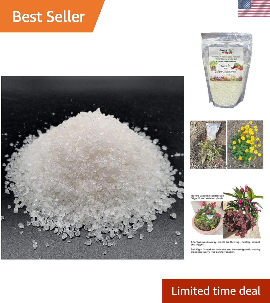 High-Quality Super Absorbent Polymer Gel – Ideal for Moisture Retention in Soils