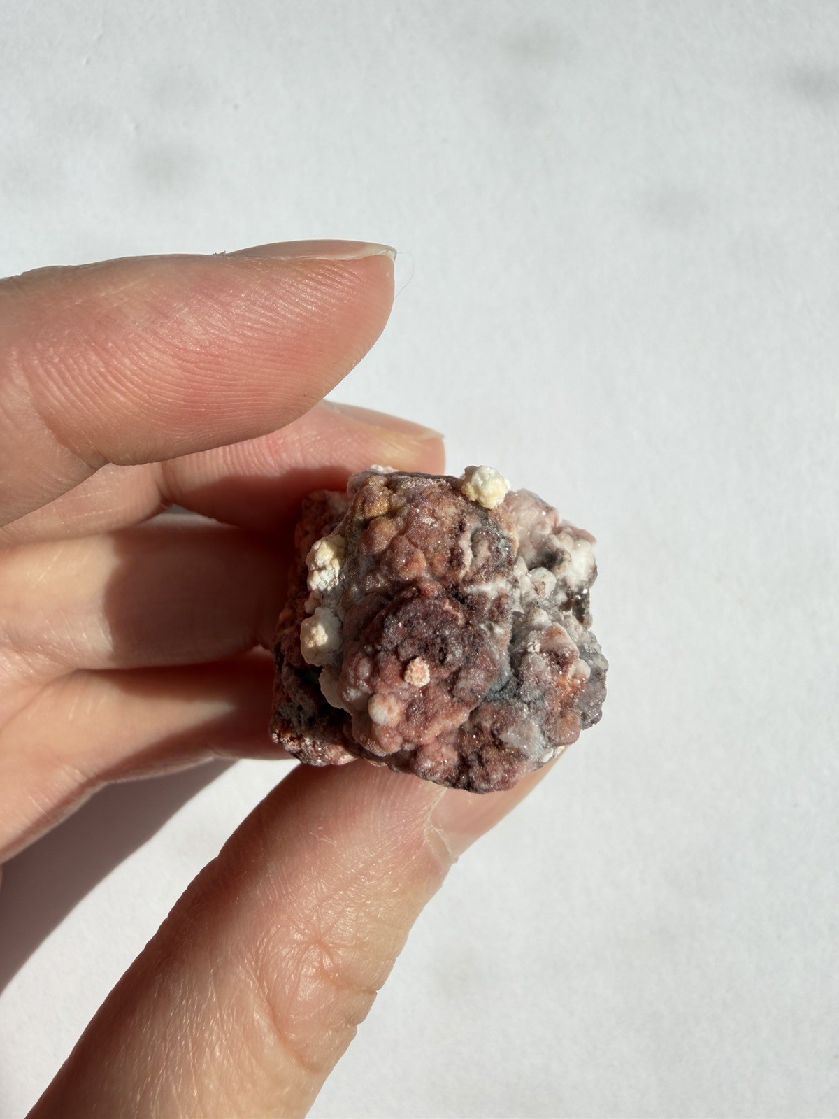 Set Of 3 Specimens: 2 Colorful Popcorn Selenite Gypsum and 1 Creedite from China