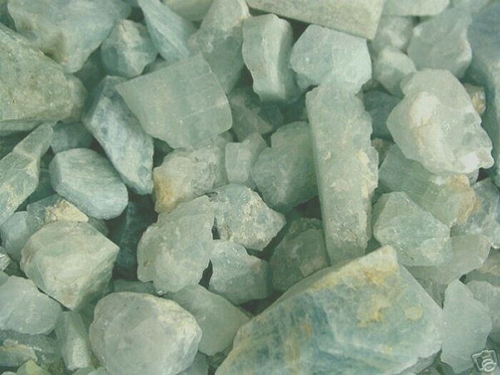 Aquamarine crystal Afghanistan bigger pieces 1/2-2″ 1/2 pound lots 5-35 pieces