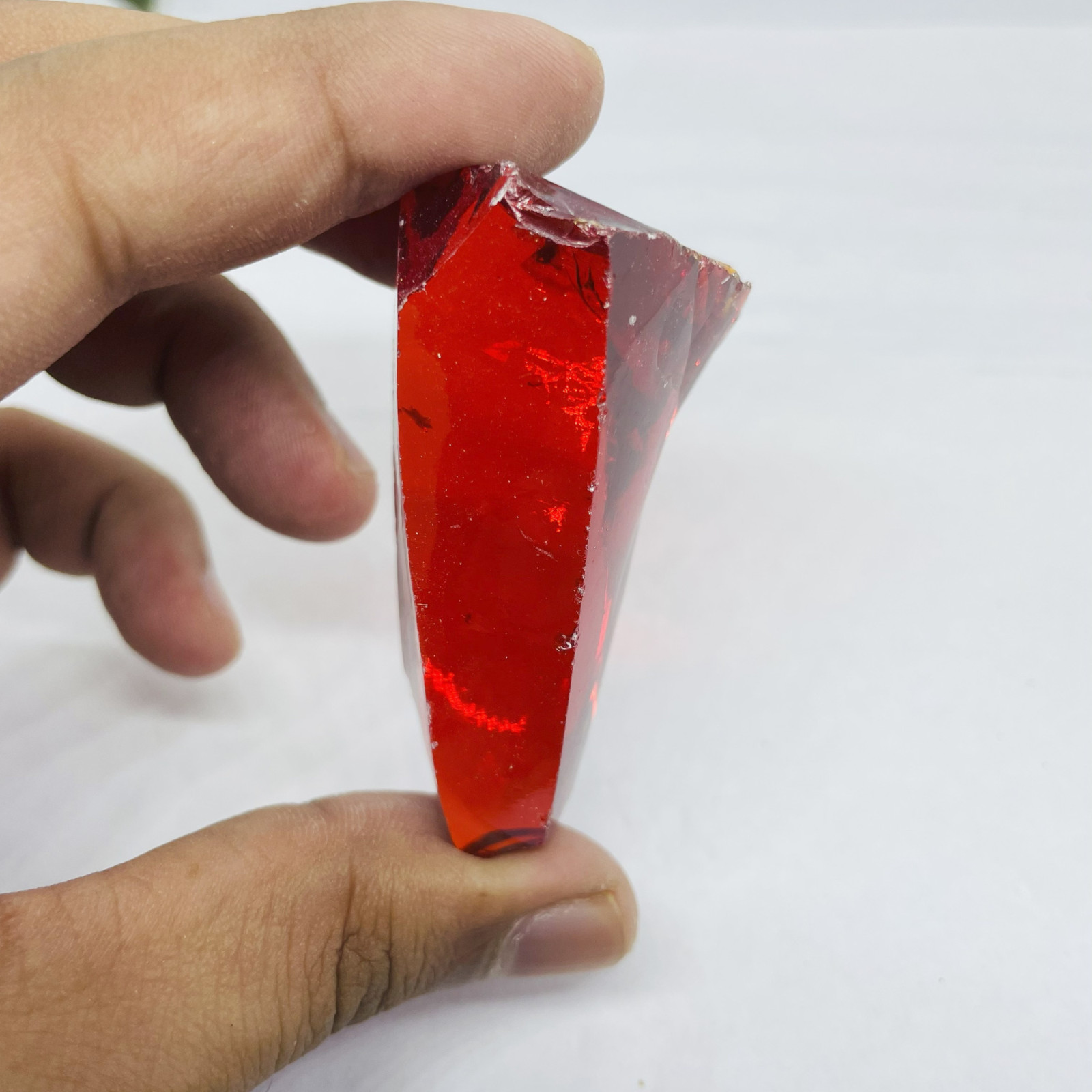 Red Ruby Zircon Crystal Rough 200-250ct| Healing Gemtone for Chakra Balancing
